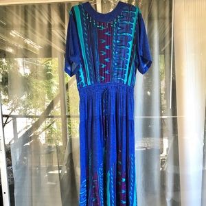 Vintage Carole Little maxi dress with beading